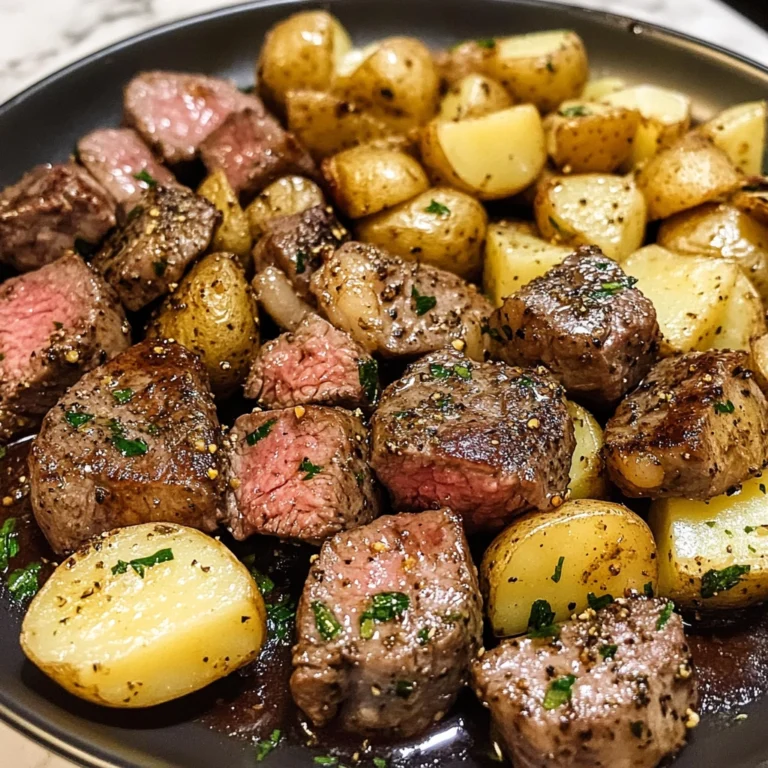 Garlic Butter Steak Bites and Potatoes 30 Minutes Ultimate Delicious