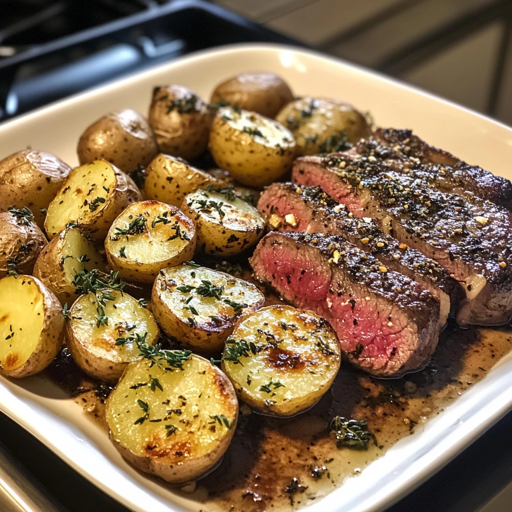 Garlic Butter Steak and Potato Bake 30 Minutes Supreme Delicious