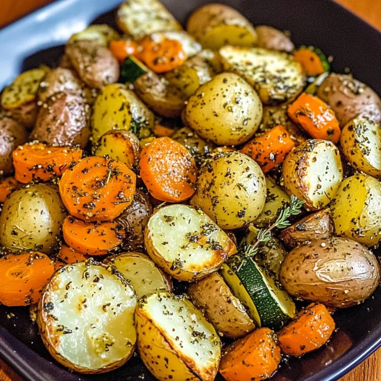 Garlic Herb Roasted Potatoes: 4 Servings, Easy, Delicious