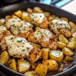 Garlic Parmesan Chicken and Potatoes in 30 Minutes - Easy & Delicious