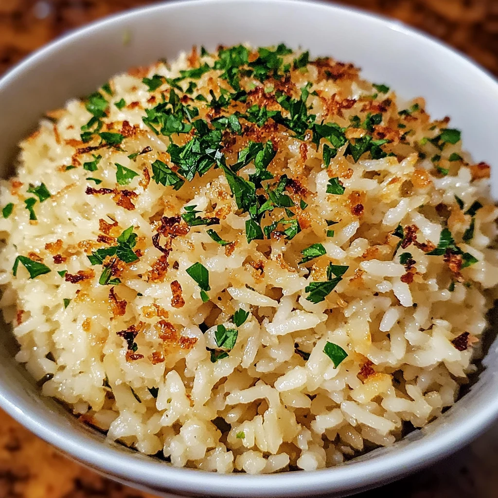 Garlic Parmesan Rice 5 Steps Ultimate Delicious