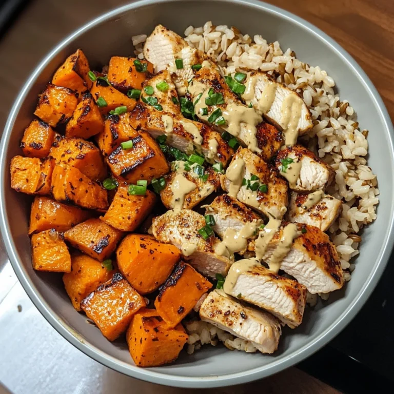 Healthy Chicken and Sweet Potato Rice Bowl - 30 Minutes Easy Delicious
