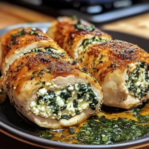 Herbed Ricotta Stuffed Chicken Rolls 4 Servings Easy Delicious