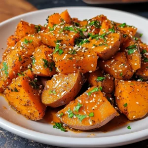Honey Chili Smashed Sweet Potatoes 4 Servings Ultimate Delicious