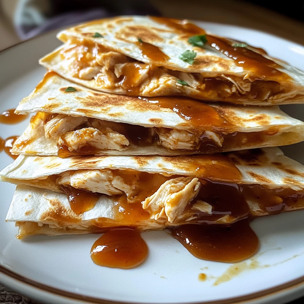 Hot Honey BBQ Chicken Quesadillas 4 Servings Easy Delicious