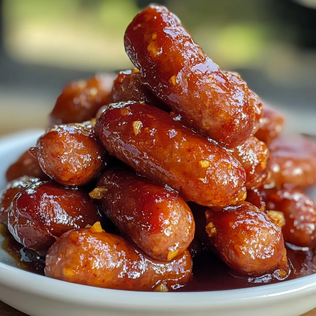 Hot Honey Garlic Lil Smokies 2-3 Hours Easy Delicious