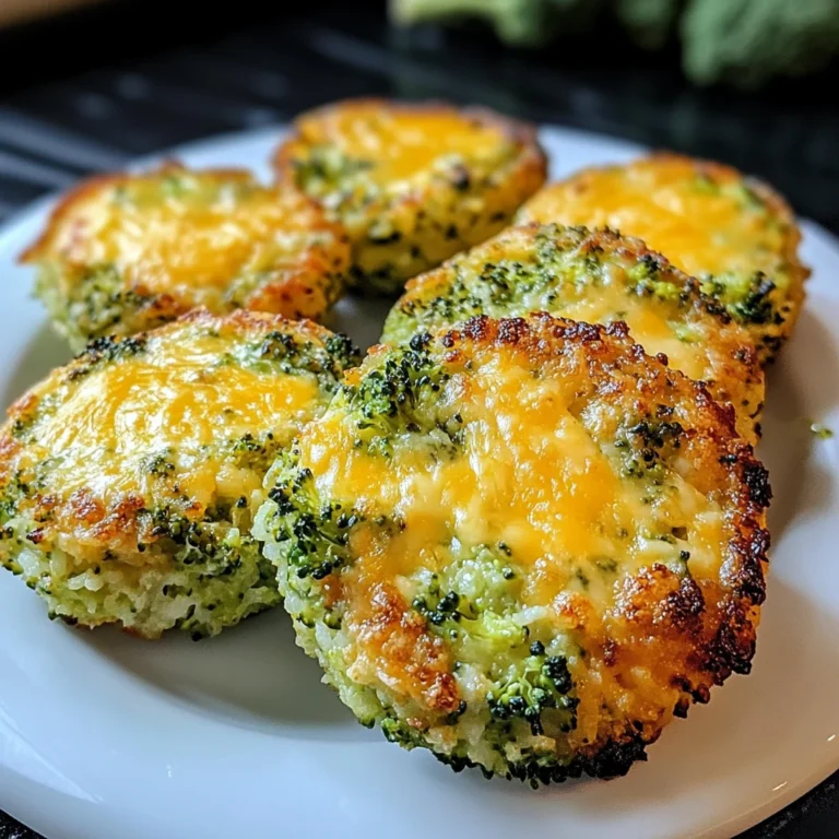Low Carb Broccoli Cheese Rounds 16 Servings Easy Delicious