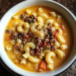 Mac and Cheese Burger Soup 6 Ingredients Supreme Delicious
