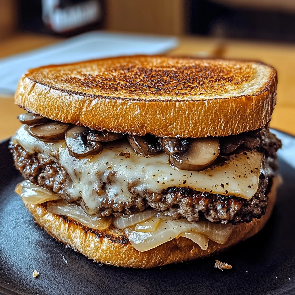 Mushroom Swiss Patty Melt 4 Servings Ultimate Delicious