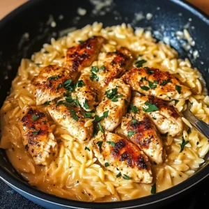 One Pot Cajun Chicken Alfredo Orzo 30 Minutes Ultimate Delicious