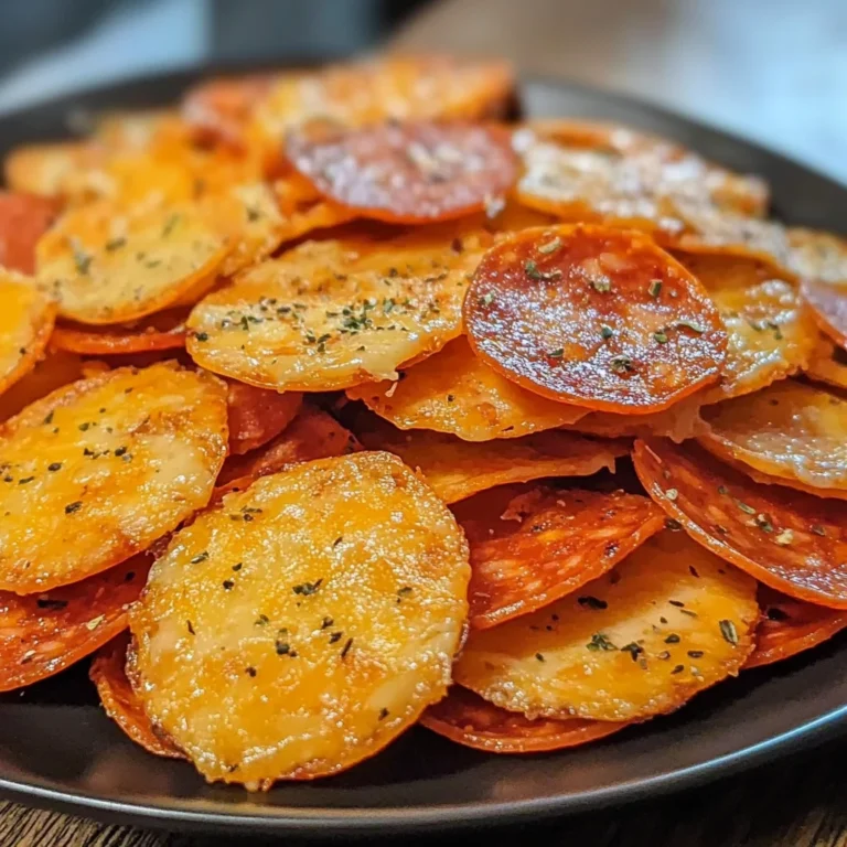 Pepperoni Cheese Crisps 4 Ingredients Easy Delicious