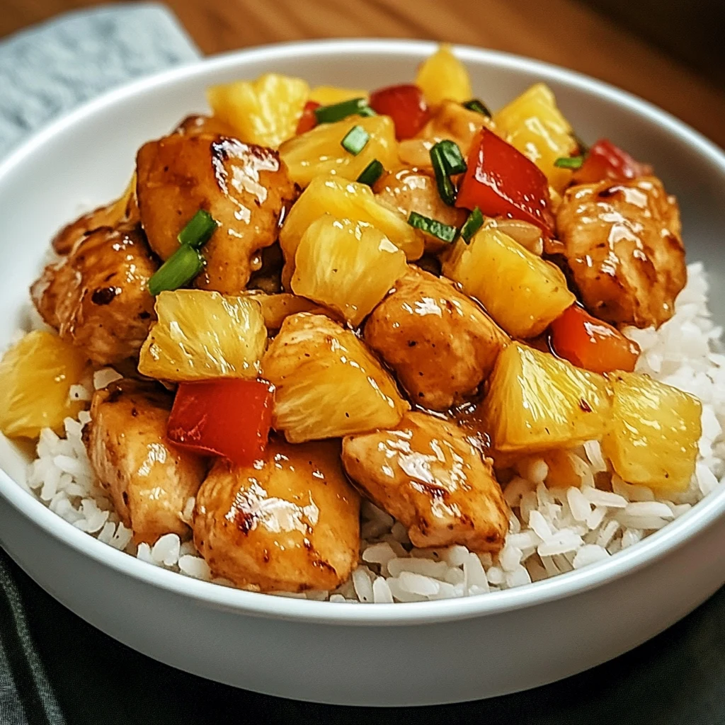 Pineapple Chicken and Rice 30 Minutes Easy Delicious