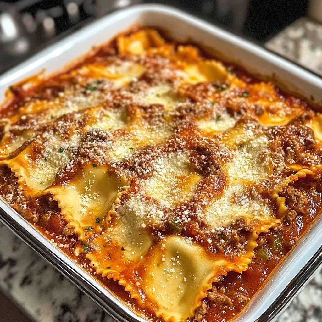 Ravioli Lasagna 7 Ingredients Easy Delicious