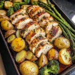 Sheet Pan Garlic Butter Chicken and Veggies 30 Minutes Easy Delicious
