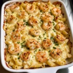 Shrimp Scampi Pasta Bake 4 Servings Easy Delicious