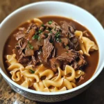 Slow Cooker Beef and Noodles 4 Servings Easy Delicious