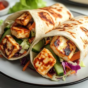 Sweet Chili Halloumi Wraps 4 Servings Ultimate Delicious
