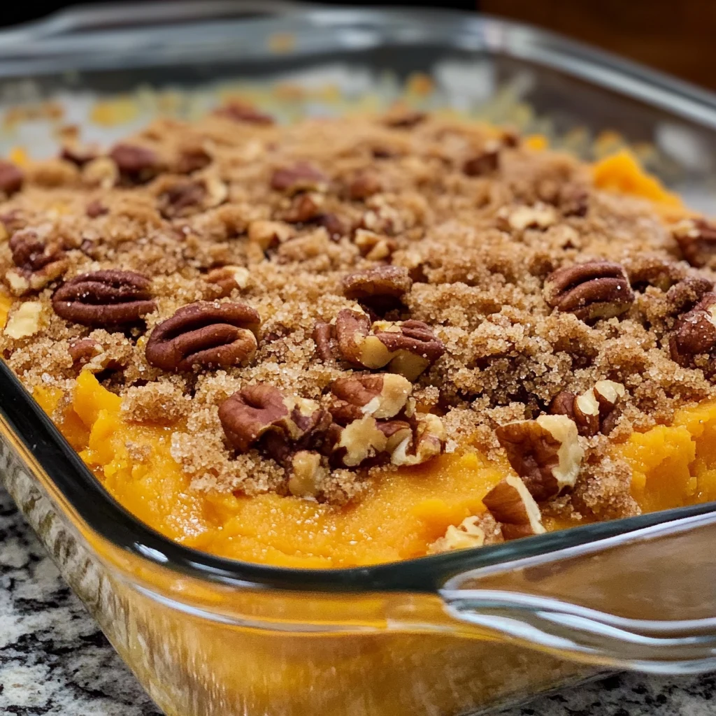 Sweet Potato Crunch Casserole 4 Servings Perfect Delicious