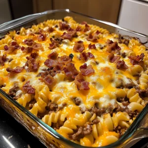 Bacon Cheeseburger Pasta Bake 30 Minutes Easy Delicious