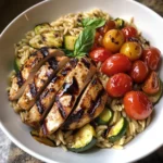 Balsamic Chicken & Veggie Orzo 30 Minutes Easy Delicious