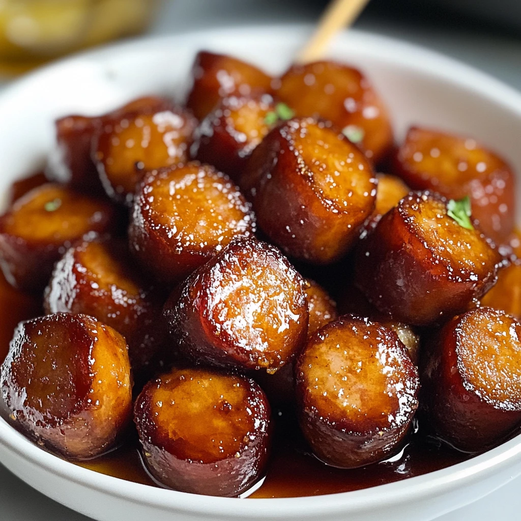 Candied Kielbasa Bites 30 Minutes Easy Delicious