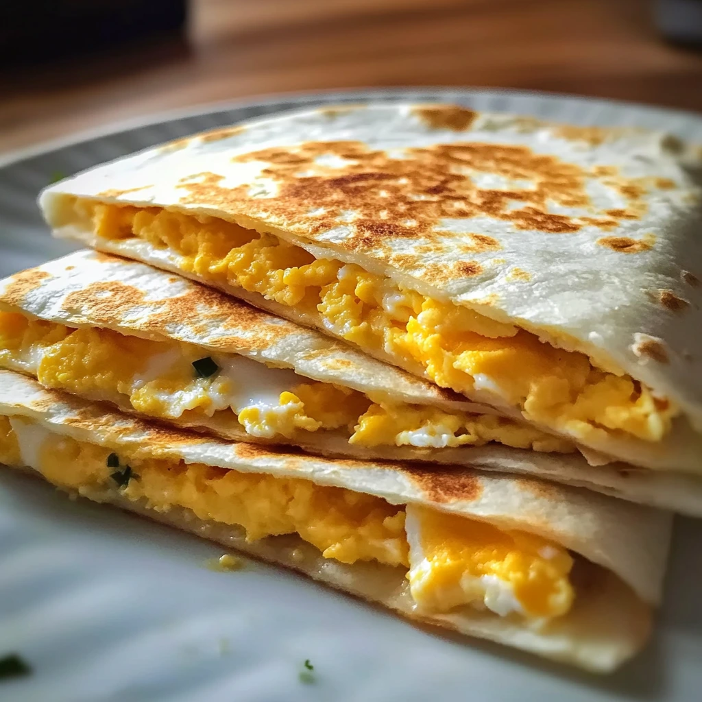 Cheddar Egg Quesadilla 4 Ingredients Easy Delicious