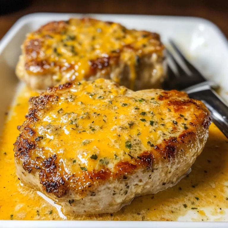 Cheddar Ranch Pork Chops 4 Servings Easy Delicious