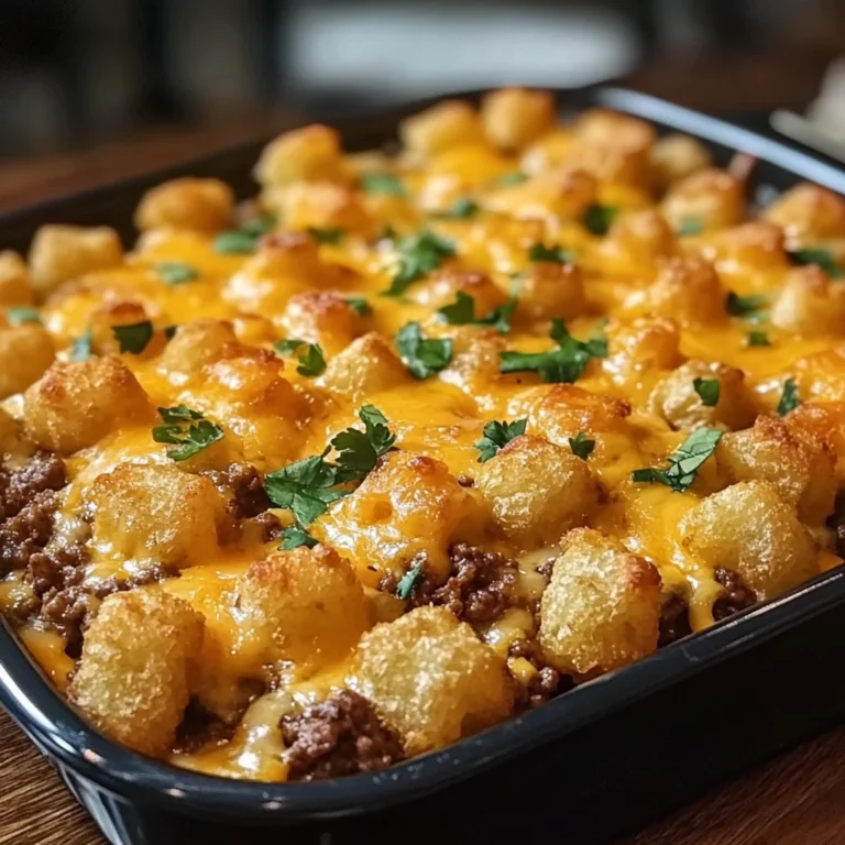 Cheeseburger Tater Tot Casserole 5 Steps Ultimate Delicious