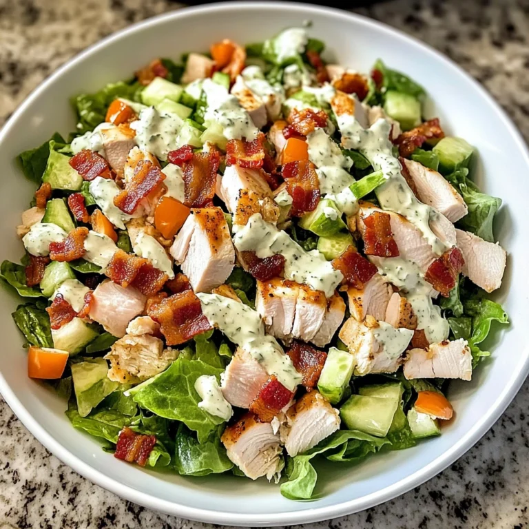 Chicken Bacon Ranch Chopped Salad 4 Servings Ultimate Delicious