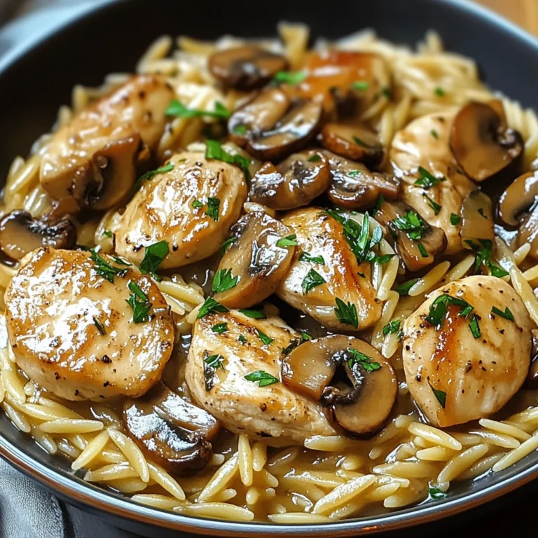 Chicken Marsala Orzo 30 Minutes Ultimate Delicious