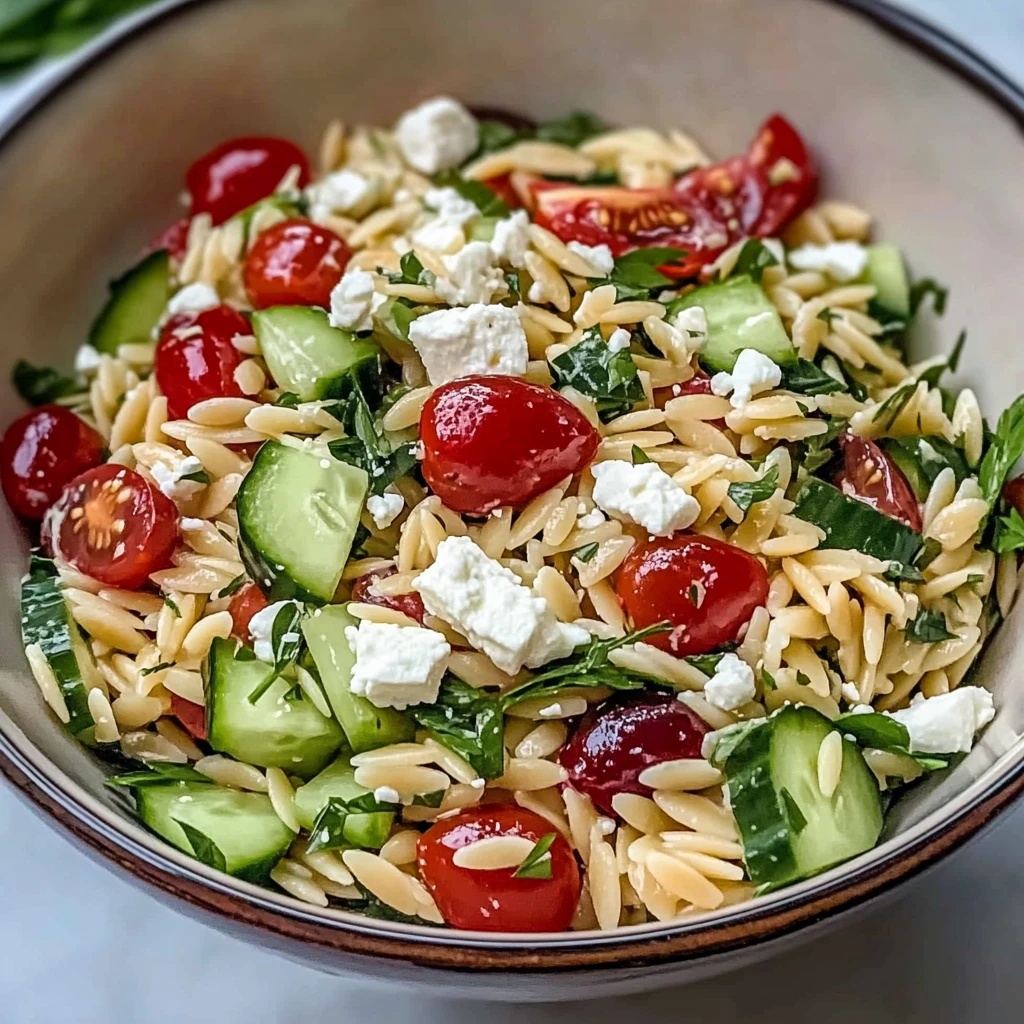 Classic Balsamic Orzo Salad 7 Ingredients Perfect Delicious