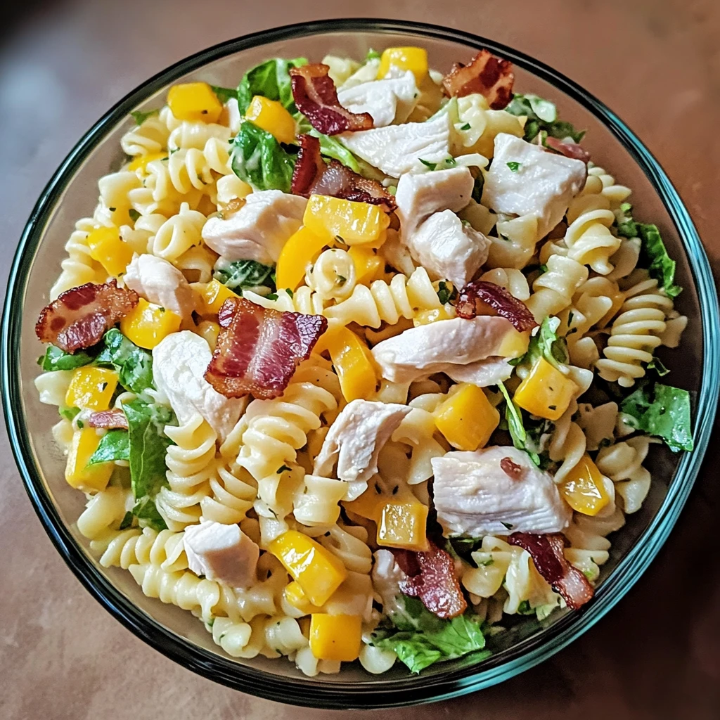 Club Sandwich Pasta Salad 4 Servings Easy Delicious