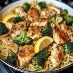 Cowboy Butter Lemon Bowtie Chicken with Broccoli Recipe