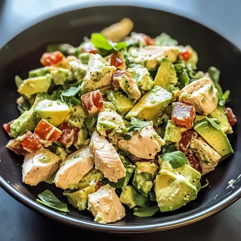 Creamy Avocado Chicken Salad 4 Servings Easy Delicious