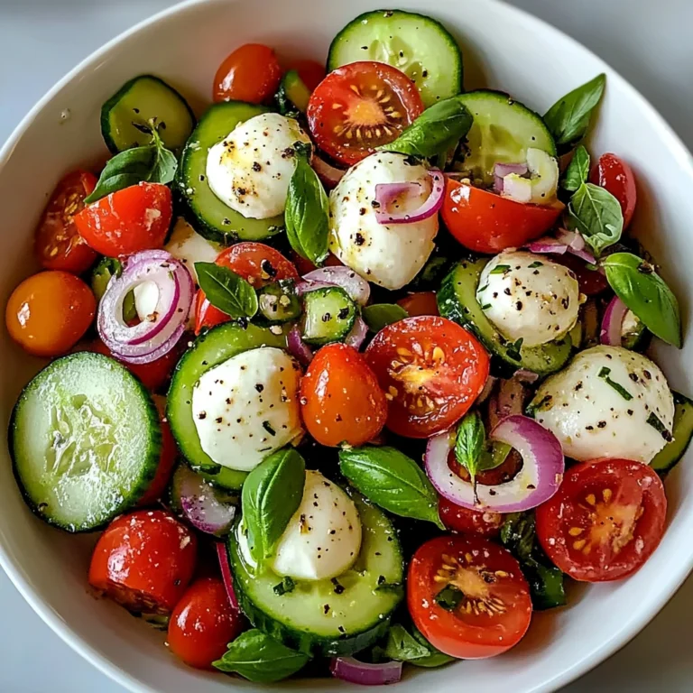 Cucumber Caprese Salad 4 Servings Ultimate Delicious