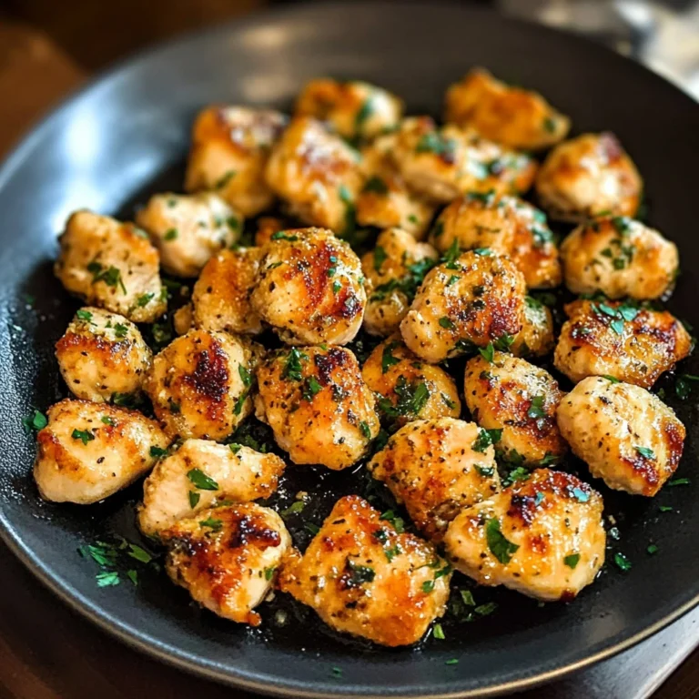 15-Minute Garlic Butter Chicken Bites Easy Delicious