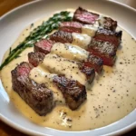 Garlic Butter Steak with Parmesan Cream Sauce - 5 Steps Awesome Delicious