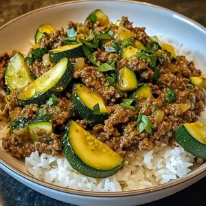 Greek-Style Beef and Zucchini Rice Bowl 30 Minutes Awesome Delicious