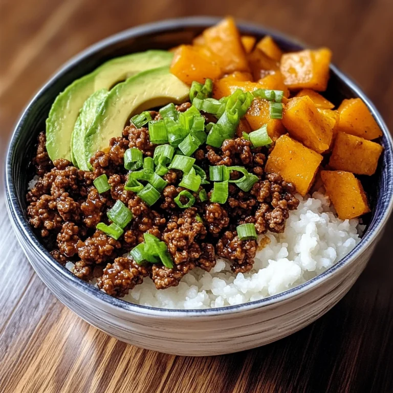 Ground Beef Hot Honey Bowl 4 Servings Easy Delicious
