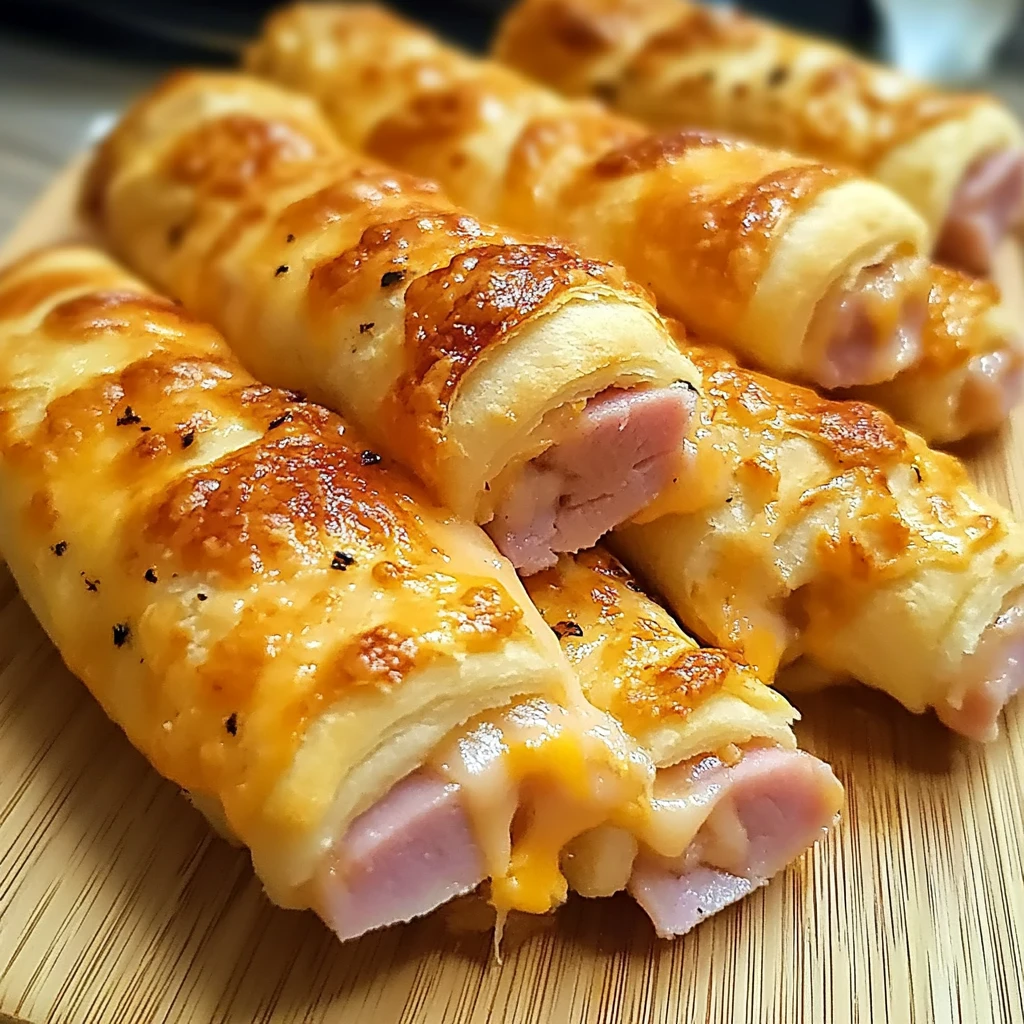 Ham and Cheese Sticks 8 Ingredients Easy Delicious