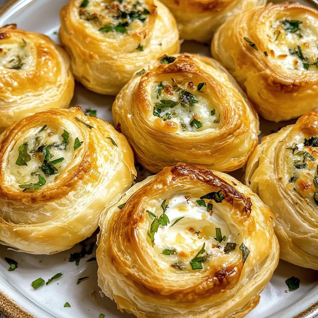 Herb and Cheese Stuffed Puff Pastry Bites Easy Delicious