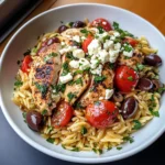 High Protein Mediterranean Chicken Orzo 30 Minutes Quick Delicious