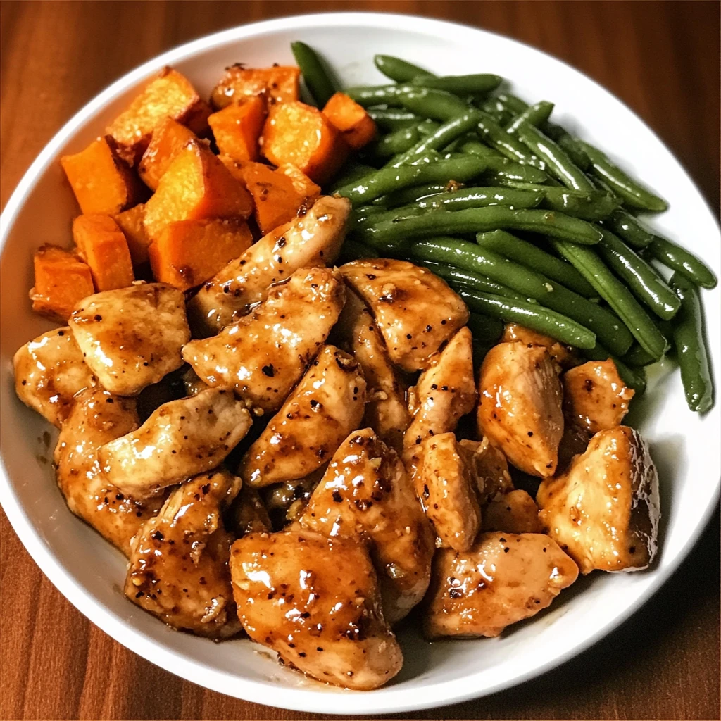 Honey Garlic Chicken and Sweet Potato 4 Servings Easy Delicious