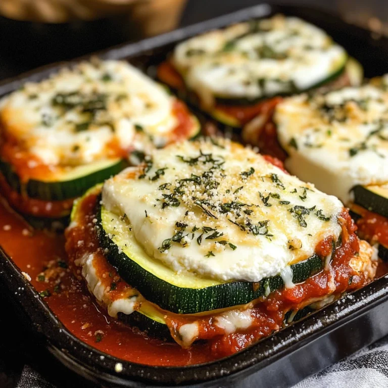 Layered Zucchini Ricotta Melts With Marinara - 30 Minutes Easy Delicious