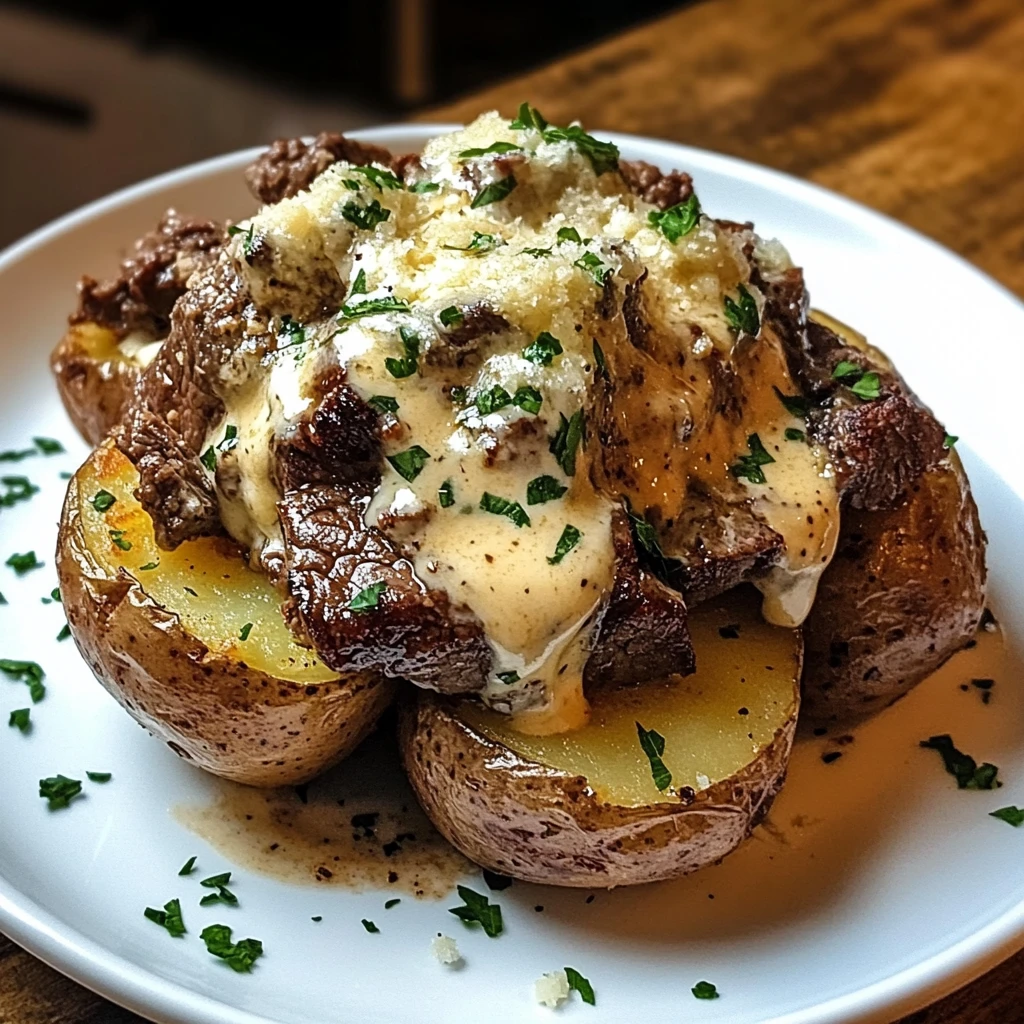 Loaded Steak Potato 4 Servings Supreme Delicious