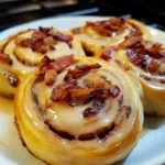 Maple Bacon Cinnamon Rolls 4 Servings Ultimate Delicious