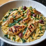 Mediterranean Creamy Chicken Orzo 30 Minutes Ultimate Delicious