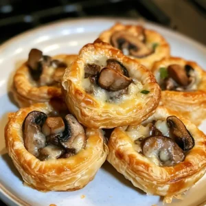 Mushroom Cheese Puff Bites 18 Minutes Easy Delicious