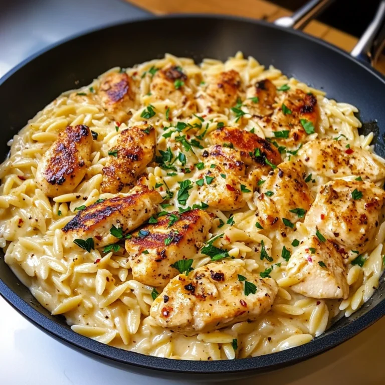 One-Pot Cajun Chicken Alfredo Orzo 30 Minutes Amazing