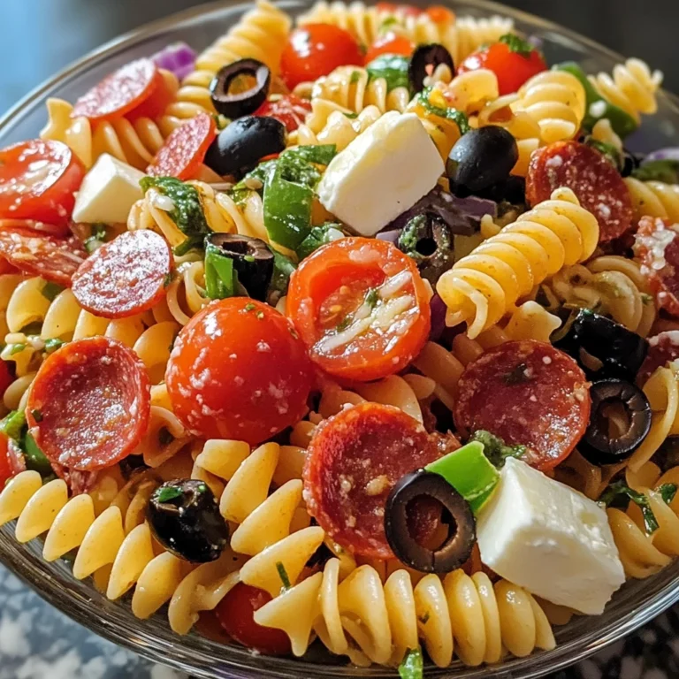 Pizza Pasta Salad 5 Steps Ultimate Delicious